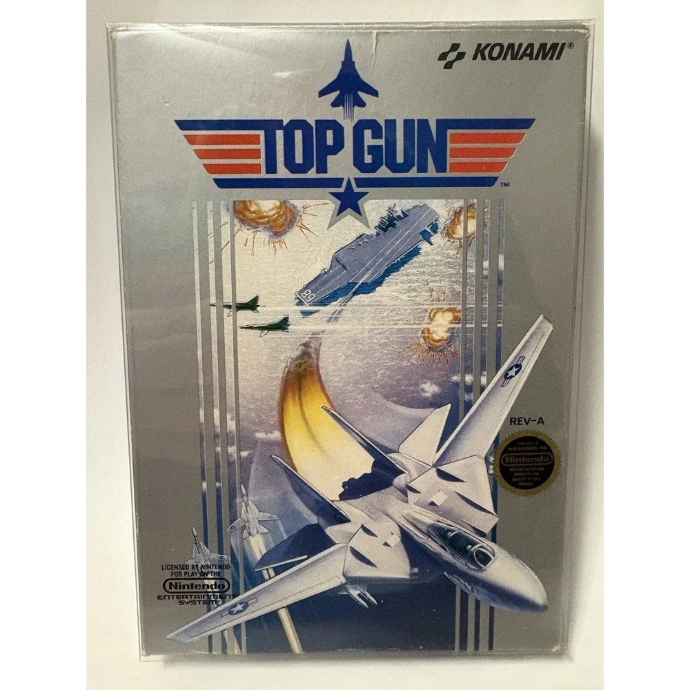 Nintendo NES Top Gun Konami Simulation Action Manual Boxed Cartridge NTSC 1987